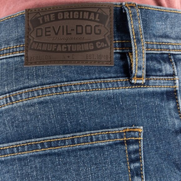 NEW DEVIL-DOG DUNGAREES Slim Straight Men's Jeans in Ash Size 36x34 - Picture 3 of 8